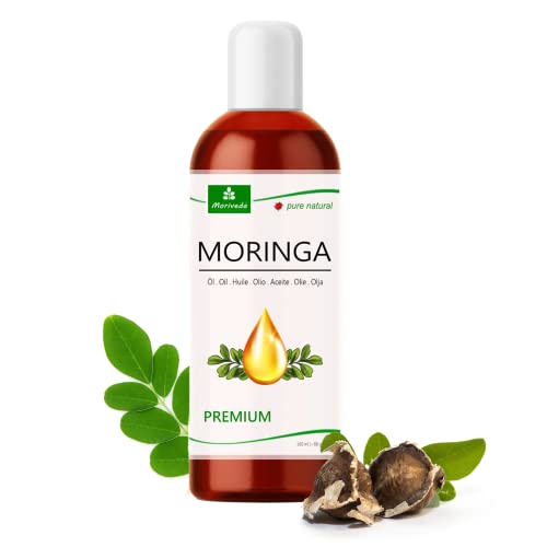 Unsere Empfehlung: 100 ml kaltgepresstes Moringa Öl • Aus 100 % Qualitätssamen • Von MoriVeda